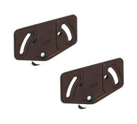 Gedotec Galets de roulement Chariot de porte coulissante Armoire Pièce de coulissage Slide Line 55 pour système de porte coulissante | Galets pour rail de roulement inférieur 30 kg | Plastique brun