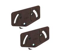 Gedotec Galets de roulement Chariot de porte coulissante Armoire Pièce de coulissage Slide Line 55 pour système de porte coulissante | Galets pour rail de roulement inférieur 15 kg | Plastique brun