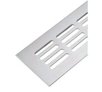 Gedotec Grille d'aération carrée en aluminium | 1 pièce Grille d'évacuation d'air argent anodisé 500 x 80 mm | Grille de porte en aluminium pour l'intérieur et l'extérieur