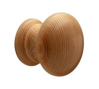Gedotec JENNIFER - Lot de 10 boutons de meuble en bois de pin - Diamètre 34 mm - Poignées de meuble avec insert fileté - Boutons de porte et d'armoire - Pour armoires, commodes et meubles