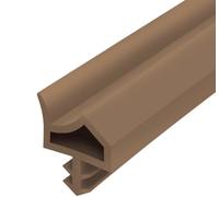 Gedotec Joint Calfeutrage Porte Fenêtre - Bande M 3967 pour Isolation Phonique et Thermique de Joint de Porte - Arrêt de Porte Isolant - Rouleau PVC Flexible - Largeur: 12 mm - Butée: 5 mm - Beige