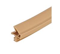 Gedotec Joint de Porte et Fenêtre - Bande S6577a d'Étanchéité en Plastique PVC pour Châssis en Bois ou Aluminium - Protection Stop contre Bruit, Vent et Eau - Rouleau 25 M - Rainure 4x7mm - Blanc