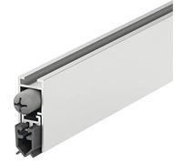 Gedotec Joint de Sol Abaissable | DDS 12 | Longueur 830 mm - à raccourcir | 1 Pièce joint de sol de porte automatique | Gris Argenté | Joint abaissable coupe-courant d'air