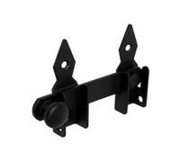 Gedotec loquet de porte de jardin noir fermeture de porte longueur 120 mm | verrou de porte en acier à visser verrouillage de porte de jardin antique