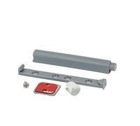 Gedotec Loqueteau à pression magnétique Plastique Loqueteau automatique Push-to-Open Ouvre-porte Gris - SLIM | Loqueteau fort | Ouvre-porte à pression pour portes de placard