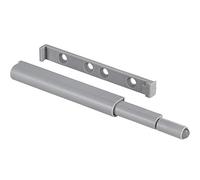 Gedotec Loqueteau à pression plastique Loqueteau automatique Push-to-Open Ouvre-porte Gris - SLIM | Loqueteau fort | Ouvre-porte à pression pour portes de placard