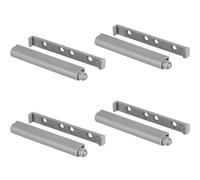 Gedotec Loqueteau à pression plastique Loqueteau automatique Push-to-Open Ouvre-porte Gris - SLIM | Loqueteau fort | Ouverture à pression pour portes de placard