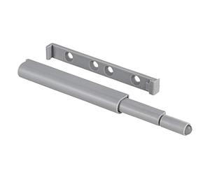 Gedotec Loqueteau à pression plastique Loqueteau automatique Push-to-Open Ouvre-porte Gris - SLIM | Loqueteau fort | Ouvre-porte à pression pour portes de placard