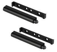 Gedotec Loqueteau à pression plastique Loqueteau automatique Push-to-Open Ouvre-porte noir - SLIM | Loqueteau fort | Ouverture à pression pour portes de placard