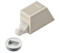 Gedotec Loqueteau à pression pour meuble - Avec pièce de fermeture à pression - Duomatic Push - À visser - En plastique gris - 1 pièce avec contre-pièce