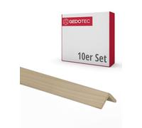 Gedotec Lot de 10 planches en bois à construire - Cornières en bois - 100 cm - 35 x 35 mm - Basique - Profilé d'angle polyvalent et bois pour bricoler différents objets - Profilé de protection d'angle