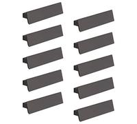 Gedotec Lot de 10 poignées de meuble design antique noir anthracite - Cancun | Espacement des trous : 32 mm | Poignée de tiroir en aluminium vintage | 10 pièces