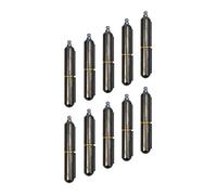 Gedotec Lot de 10 rouleaux de charnière à souder en acier avec graisseur - Longueur : 100 mm - Charnière de porte en métal brillant - Pour portails de jardin et machines