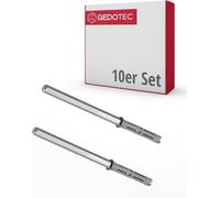 Gedotec Lot de 10 supports de fond d'étagère invisibles - TITAN MIDI | Supports de fixation murale pour étagère, capacité de 25 kg par paire | Supports de fond d'étagère en acier pour montage mural |