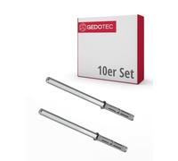 Gedotec Lot de 10 supports d'étagères invisibles - Titane Mini - Support d'étagère murale - Charge maximale : 12 kg par paire - Supports d'étagère en acier pour montage mural - Supports d'étagère
