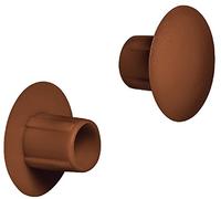 Gedotec Lot de 100 Capuchons de Vis à Enfoncer - Marron RAL 8007 - Plastique - H1120 - Diamètre 5 mm - Ronds Pour Perçage Aveugle - À Presser