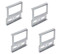 Gedotec Lot de 4 supports muraux pour armoire suspendue avec sécurité de suspension - Plaques de support à visser - Métal galvanisé - Charge maximale : 120 kg