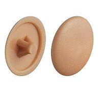 Gedotec Lot de 50 bouchons à vis en plastique H1122 | cache-vis rond Ø 12 mm | cruciformes | 50 pièces - Capuchons pour trou de vis