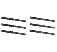 Gedotec Lot de 6 supports de table en acier galvanisé marron transparent - Pour charges lourdes - Montage mural - Support invisible - 12 x 120 mm