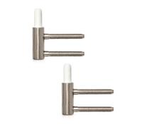 Gedotec Paumelle Variant V 3400 WF pour portes battantes | Acier nickelé | Butée DIN gauche & droite | Capacité de charge 40 kg