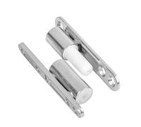 Gedotec Paumelles de rénovation en acier inoxydable mat | 1 pce Charnière de porte avec technique de palier lisse sans entretien | Diamètre : 15 mm | Paumelles de porte Bâti de porte en bois