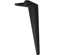 Gedotec Pied de Meuble en métal Pied de Meuble | Pieds pour Meubles | Turin | Noir Mat | Pieds 20 cm - avec capacité de Charge jusqu'à 100 kg | Pieds de Meuble à Visser | Pieds de lit | 1 Pièce