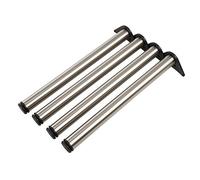 Gedotec Pieds de Meuble Pieds de Table en Acier Inoxydable Bureau Pieds de Table réglables en Hauteur métal - H1712 | Hauteur 710 mm | Pieds réglables avec matériel de Fixation | Lot de 4