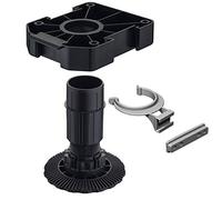Gedotec Pieds de Nivellement | Support Réglable en Plastique pour Meubles de Cuisine, Canapés, Tables, Sommier | Niveleurs Ajustables Antidérapants | Capacité de Charge 150 kg | 100 mm | Set de 20
