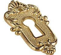 Gedotec Plaque de clé en laiton | Rosace de clé avec verrouillage européen | LINZ | Rosace de serrure - Couvercle pour serrures | 2 pièces