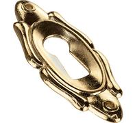 Gedotec Plaque de clé en laiton | Rosace de clé avec verrouillage européen | WIEN | Rosace de serrure - Couvercle pour serrures | 5 pièces - Douilles de clés