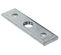 Gedotec Plaques de Fixation d'angle avec Filetage M10 pour Pieds de Meubles et de Table | Plaque de Fixation 60 x 16 mm | Fixation pour Pieds de Meubles | Métal galvanisé | Lot de 4
