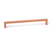 Gedotec Poignée Barre Longue | DER U | Longueur: 328mm - Distance de perçage: 320mm | 1 Pièce | Cuivre Brossé | Poignée Reling pour cuisine avec accessoires | Meuble, d'armoires, salle bains armoire