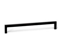 Gedotec Poignée barre longue | DER U | noir mat | Longueur : 168 mm - Perçage : 160 mm | 1 pièce | Reling pour cuisine avec accessoires | Poignée Meuble