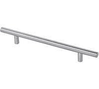 GedoTec® Poignée barre Poignée Meubles ø 10 mm MASSIF acier inoxydable brossé rond ENRICO Longueur 148 - 548 mm Distance inter-trous 96 - 480 mm Profil ø 10 mm Hauteur 31 mm - 280 x 10 x 224 mm
