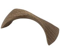 Gedotec Poignée d'armoire en chêne massif pour meuble de cuisine - Twist | Espacement des trous 64 mm | Bois massif | Poignée en bois pour tiroirs et portes de placard | 1 pièce