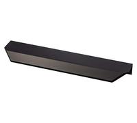 Gedotec Poignée de Meuble de Cuisine en Aluminium Antique Noir Mat - Vann | Vintage à Visser pour Tiroirs et Portes d'Armoire | Design Profilé BA 128 mm - 1 Pièce