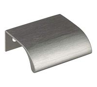 Gedotec Poignée de meuble de cuisine en aluminium brossé Gris Poignée design en aluminium SOFIA Poignée de cuisine rectangulaire pour tiroirs Poignée profilée Longueur 50 mm