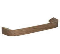 Gedotec Poignée de meuble en bois| EPOCH | pour armoire | 1 pièce | Entraxe des trous 160 mm | Chêne massif | Poignée courbe de cuisine