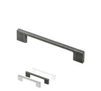 Gedotec Poignée de meuble en métal massif argenté vieilli avec BA 160 mm | Poignées pour armoires de cuisine avec matériel de fixation | Palermo | Poignées de meuble