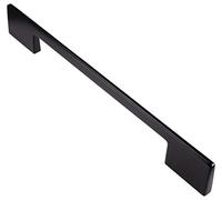 Gedotec Poignée de meuble industrielle 320 mm Style maison de campagne - DINO | Poignée de porte porte armoire & armoire de cuisine | Poignée en métal noir mat | 1 pièce - Poignée