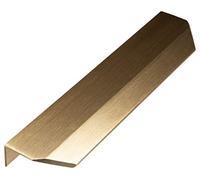 Gedotec Poignée de placard en laiton pour cuisine, poignée de meuble antique dorée brossée - Vann | Poignée de tiroir vintage à visser | Poignée de cuisine pour portes d’armoire | 1 pièce - Poignée