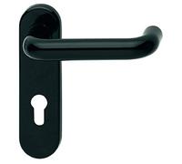 Gedotec Poignee de Porte | FH - Polyamide PDH0301 | 1 Paire - Poignée coupe-feu y compris vis | Noir | Garniture de ferrure pour portes coupe-feu | Garniture PZ | Testé DIN 18273:1997