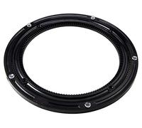 Gedotec Poignée rotative à 360° pour Meubles, Ø 230 mm | Plateau tournant en Plastique Noir | Capacité de Charge maximale 200 kg | Anneau Rotatif à vis Meubles, 1 pièce