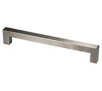 Gedotec® Poignées de porte de cuisine en acier inoxydable brossé mat | Profil 14 x 14 mm | Hauteur 35 mm | Ba 96-736 mm | Qualité de marque pour votre espace de vie