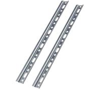 Gedotec Porte-armoire acier galvanisé H10323 | 2 Supports d'armoire à visser Longueur : 107 x 26 mm | Cintre pour meubles | Rail de suspension métal | Support d'armoire stable | 2 Pièces