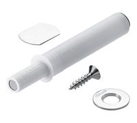 GedoTec Porte de pression Loquet de porte Loqueteau aimanté pour Soutien d'ouverture 3 Couleurs avec aimant Qualité de marque - blanc-soie