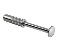 Gedotec Porte-manteau en métal extensible - Diamètre : 14 x 120 mm - 1 pièce - Design à encastrer - Chromé