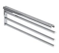 Gedotec Porte-Serviettes Coulissant | H6008 | à 3 Bras Extensibles | 1 pièce | Longueur 465 mm en Chrome Poli