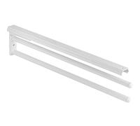 Gedotec Porte-Serviettes | H6008 | Coulissant à 2 Bras Extensibles | Longueur 465 mm en Blanc