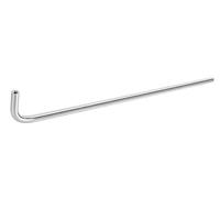 Gedotec Portemanteau mural en acier inoxydable Porte-cintres en forme de L Barre de cintres pour montage sur tablette | NORA | Barre de penderie longueur 450 mm | 1 pièce - barre de penderie ronde p
